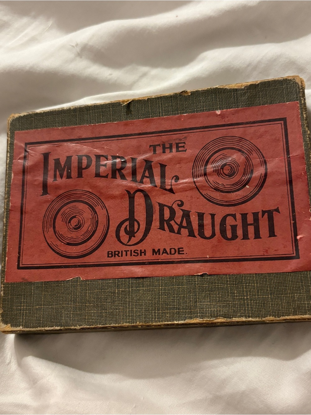 Vintage The Imperial Draught British Made Game Complete Set in Original Box